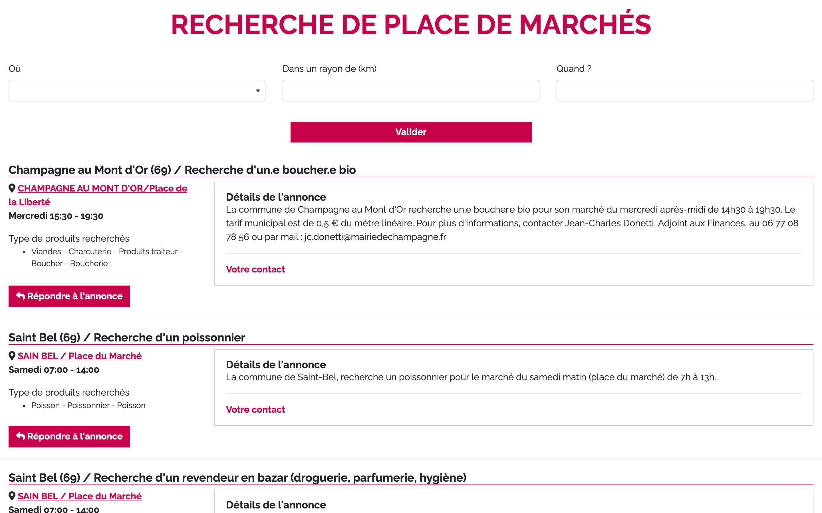 TUTO : Je crée une annonce de recherche de place de marché - M ton Marché